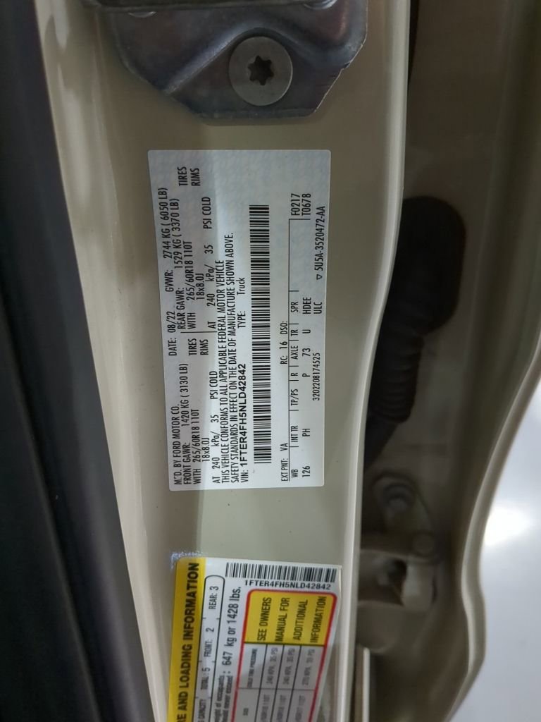 Used 2022 Ford Ranger XLT w/ Equipment Group 302A High image 18