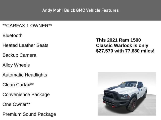 Used 2021 RAM 1500 Classic Warlock AWD/4WD image 4