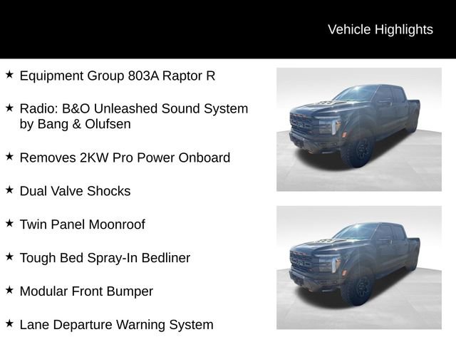 Used 2024 Ford F150 Raptor w/ Equipment Group 803A Raptor R AWD/4WD image 8