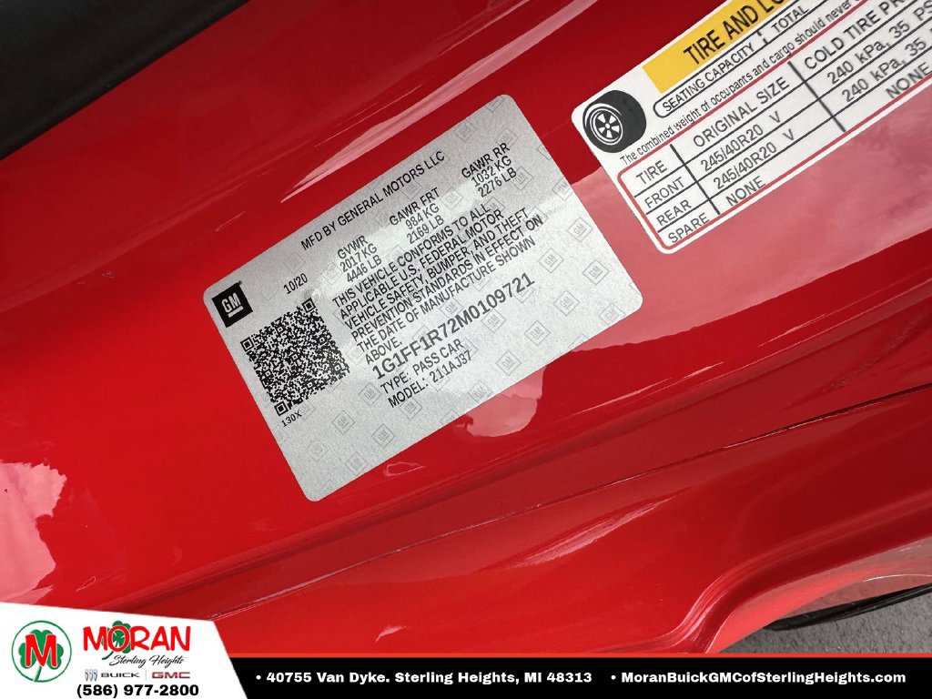 Certified 2021 Chevrolet Camaro LT w/ Technology Package RWD image 32