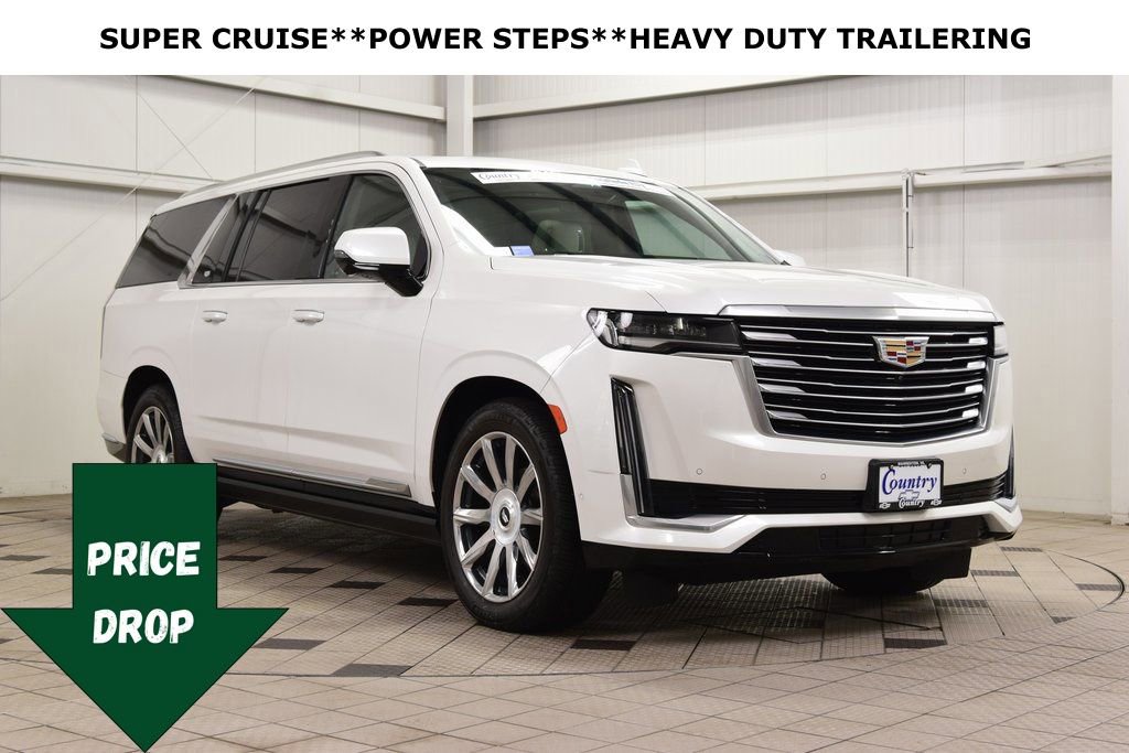 Used 2023 Cadillac Escalade ESV Premium Luxury Platinum w/ Heavy-Duty Trailer Package image 1
