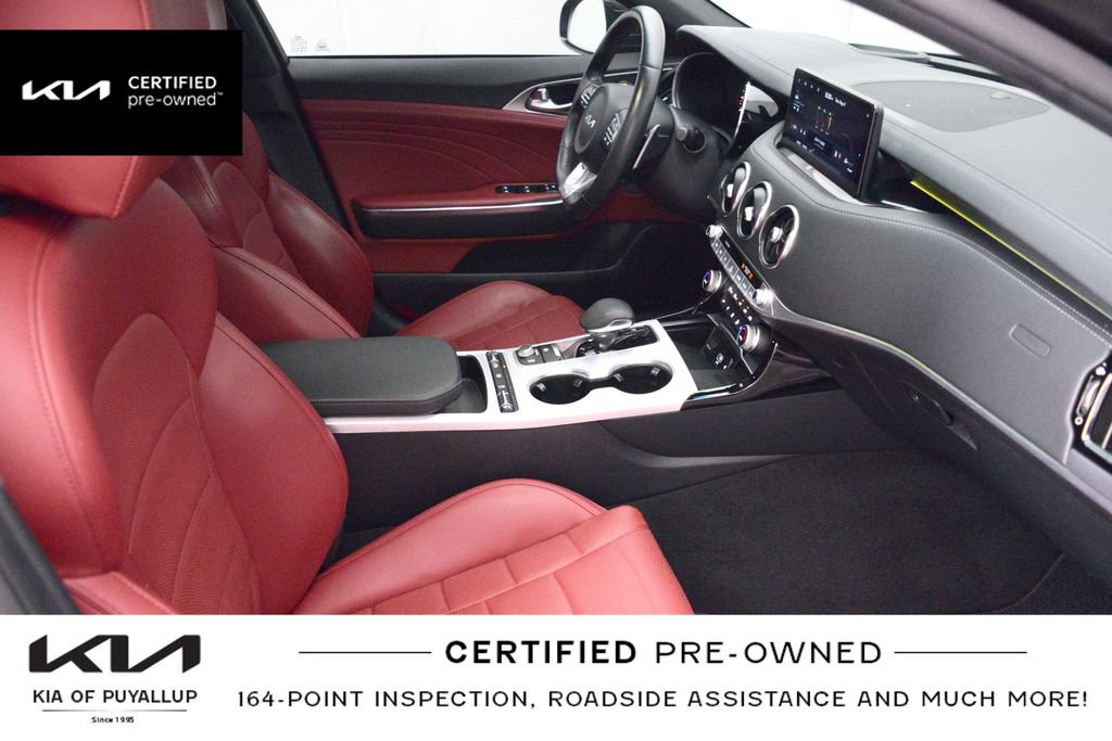 Certified 2022 Kia Stinger GT2 w/ Red Interior Color Package RWD image 17