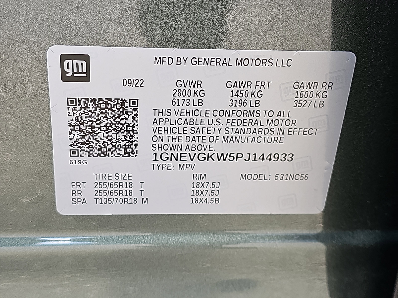 Used 2023 Chevrolet Traverse LT w/ Rear Camera Mirror Package image 31