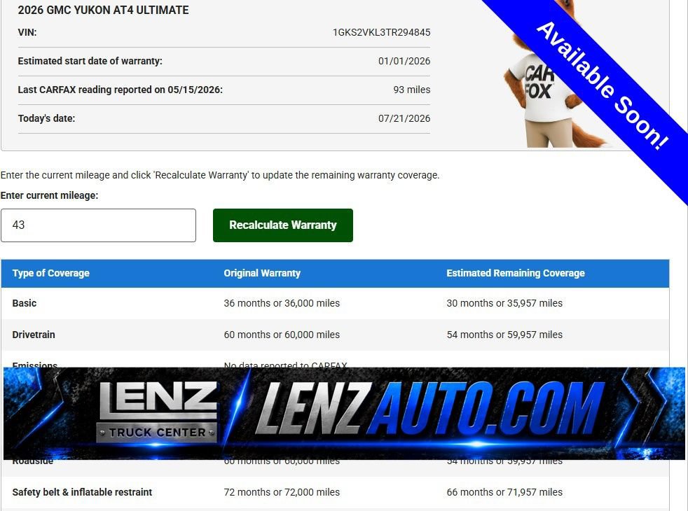 Used 2026 GMC Yukon AT4 Ultimate AWD/4WD image 1