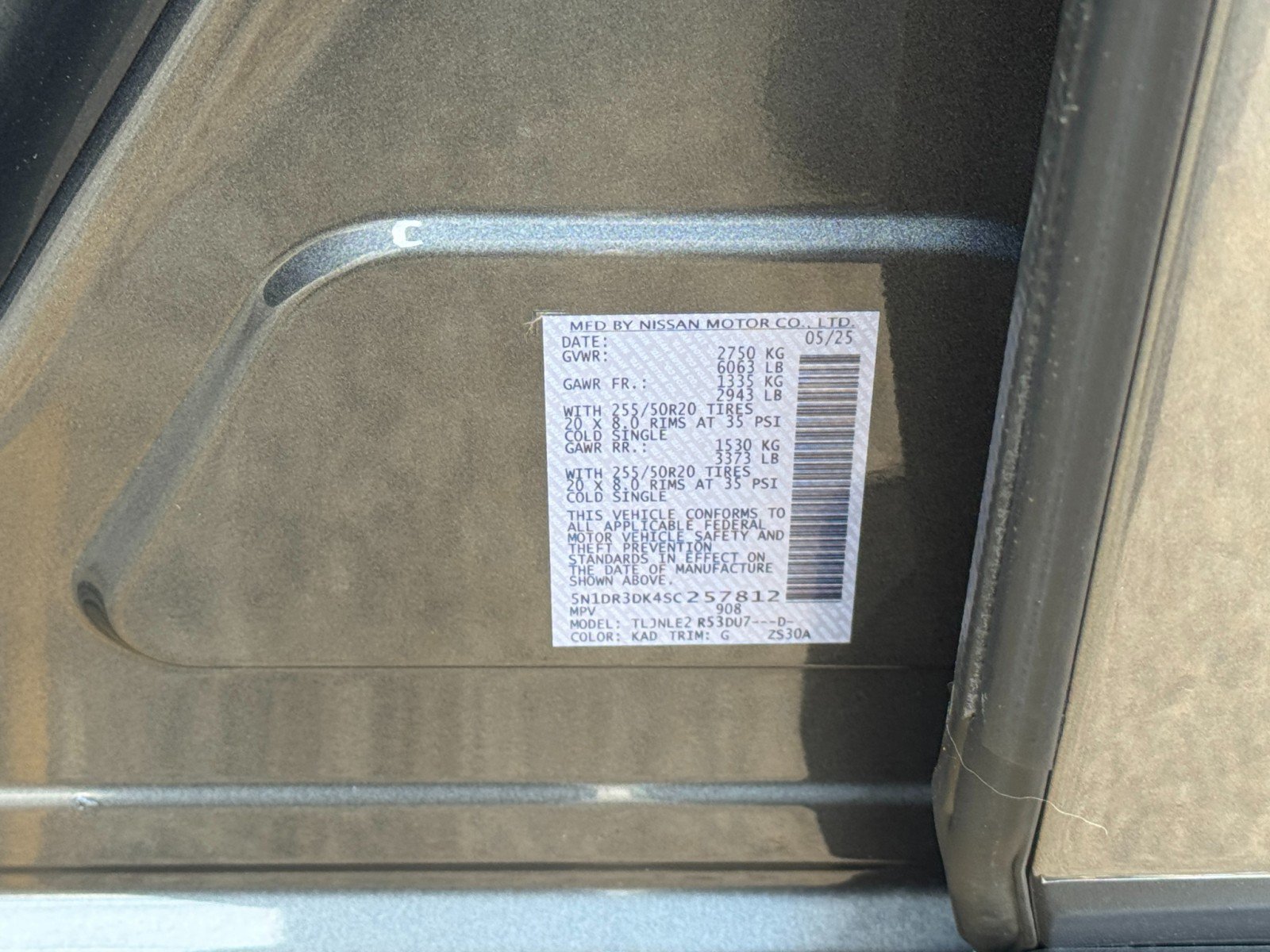 Used 2025 Nissan Pathfinder Platinum AWD/4WD image 49
