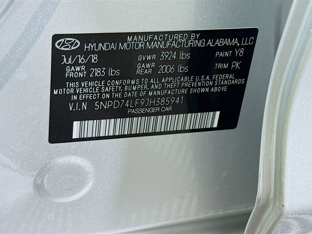 Used 2018 Hyundai Elantra SE w/ SE Connectivity Package 04 FWD image 32