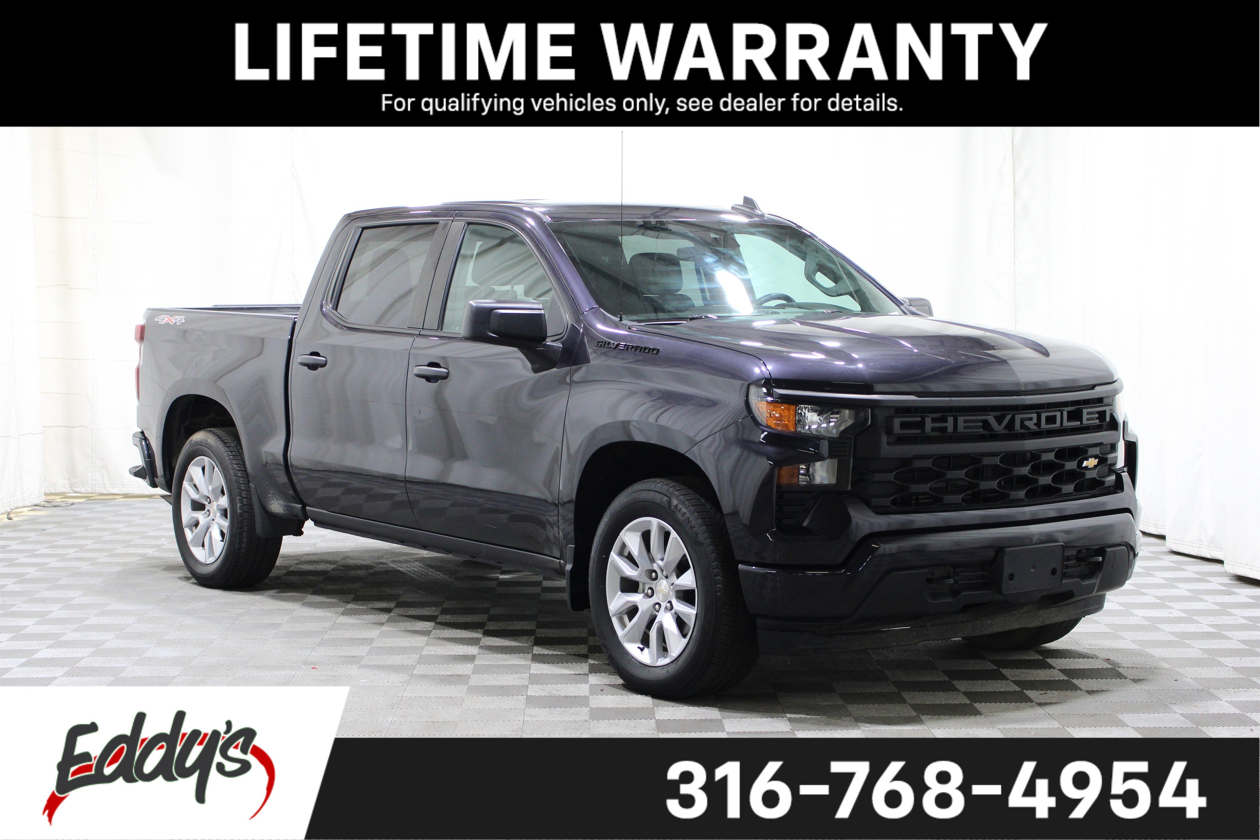 Used 2022 Chevrolet Silverado 1500 Custom w/ LPO, Dark Essentials Package AWD/4WD video 1