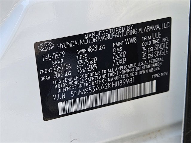 Used 2019 Hyundai Santa Fe SEL w/ Cargo Package image 20