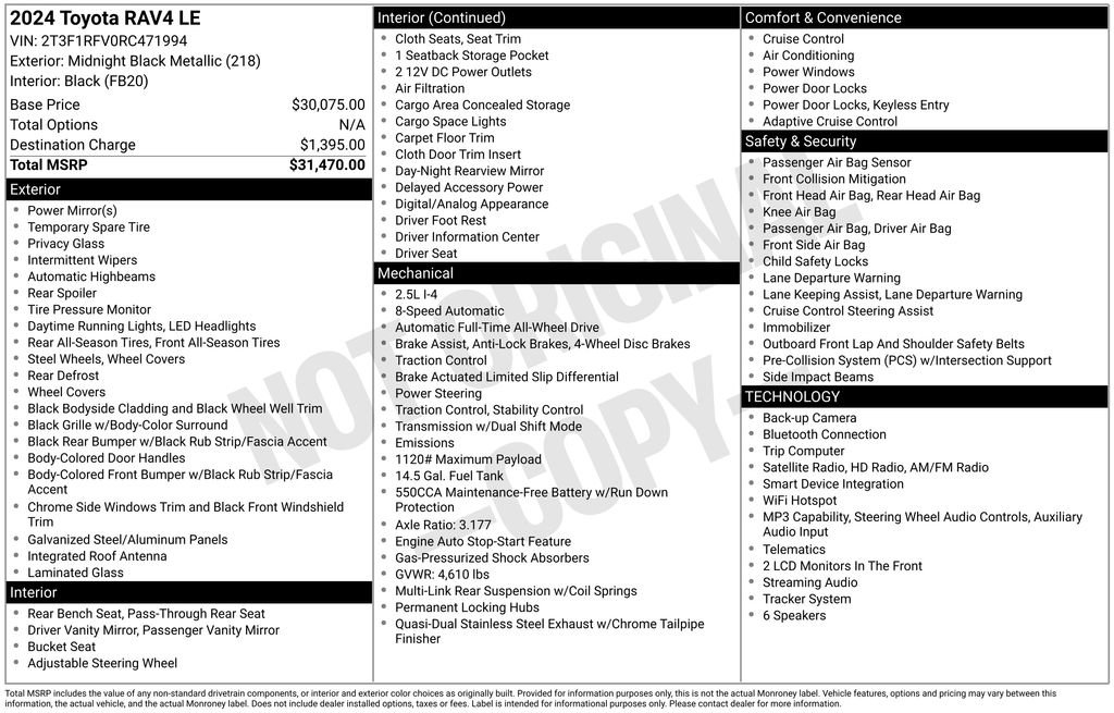 Used 2024 Toyota RAV4 LE image 39