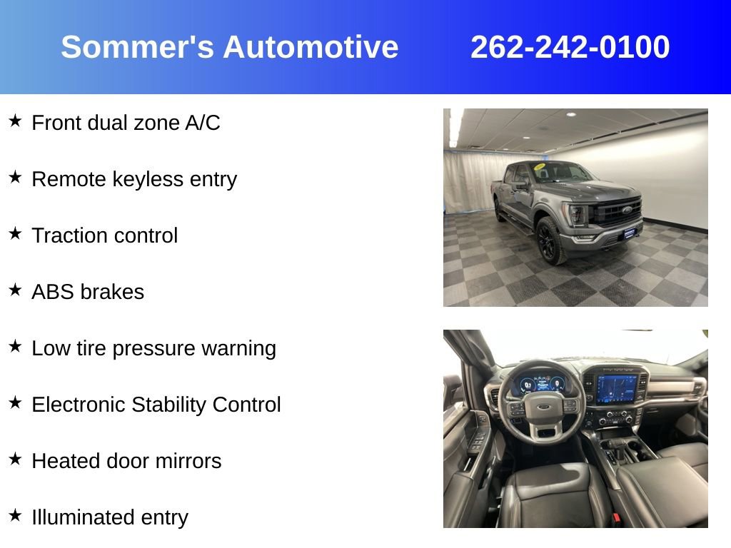 Used 2022 Ford F150 Lariat w/ Equipment Group 502A High image 5