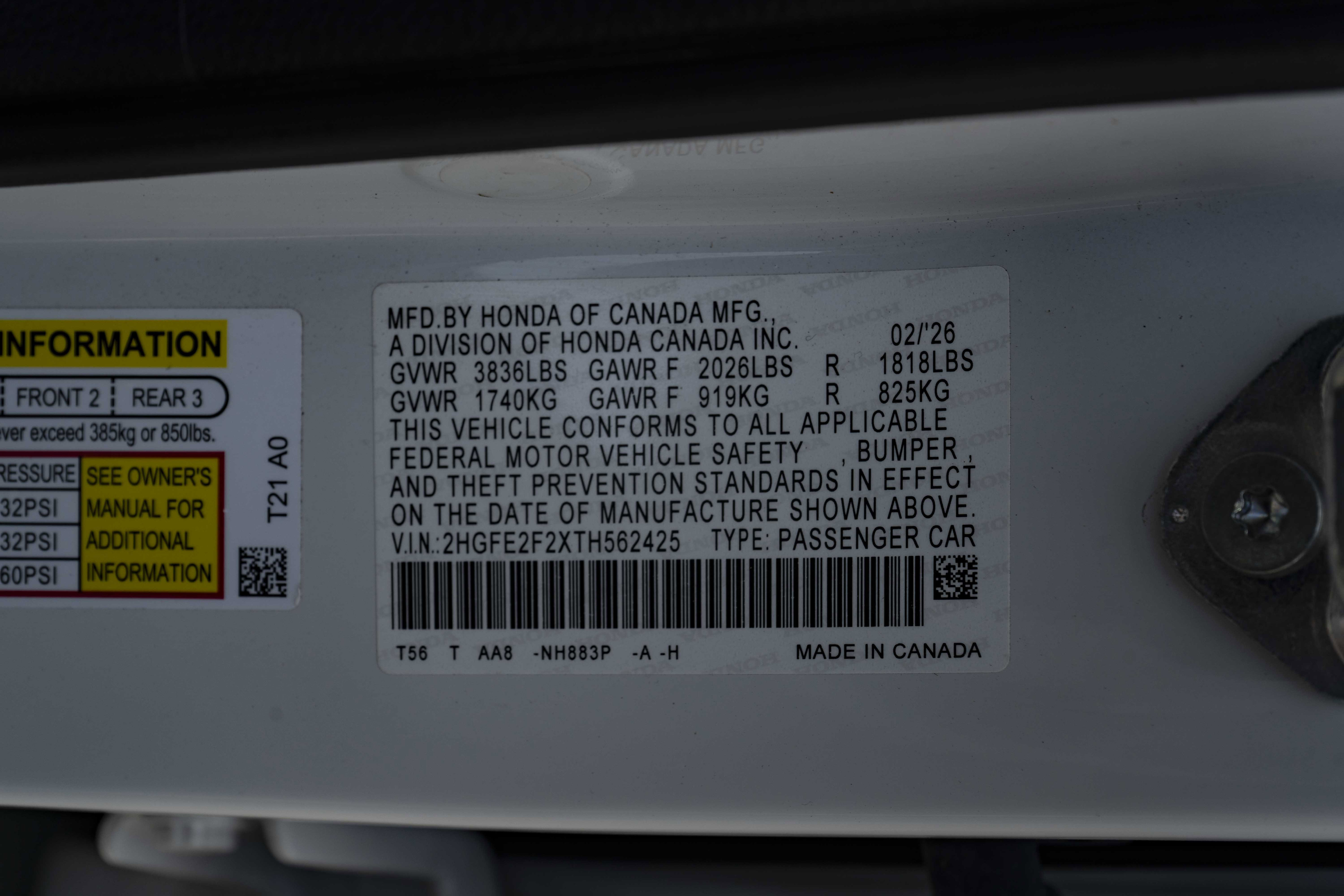 Certified 2026 Honda Civic LX image 37