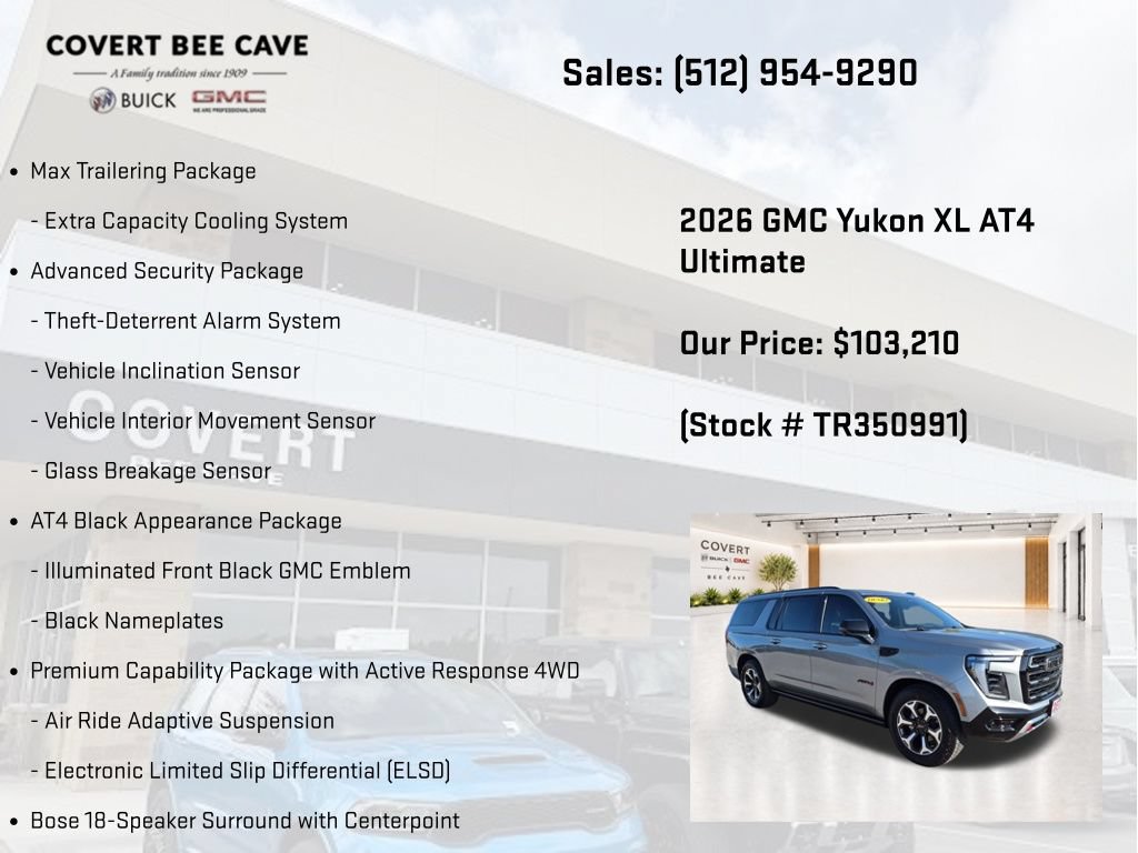 New 2026 GMC Yukon XL AT4 Ultimate AWD/4WD image 24
