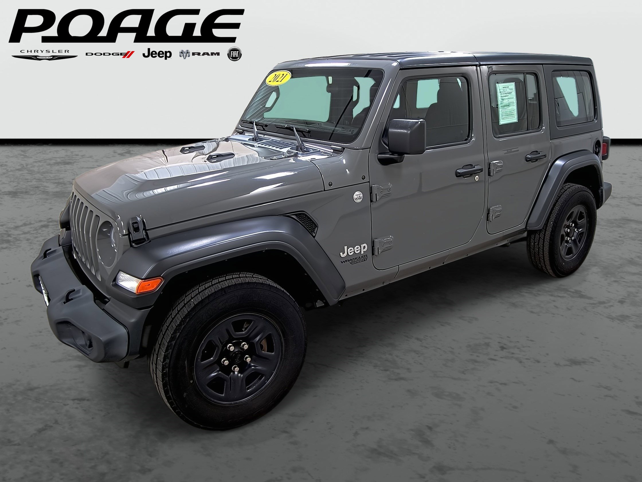 Used 2021 Jeep Wrangler Unlimited Sport image 1