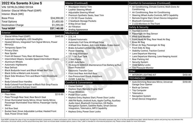 Certified 2022 Kia Sorento S image 33