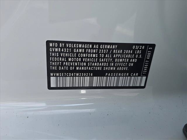 New 2026 Volkswagen Golf SE FWD image 20