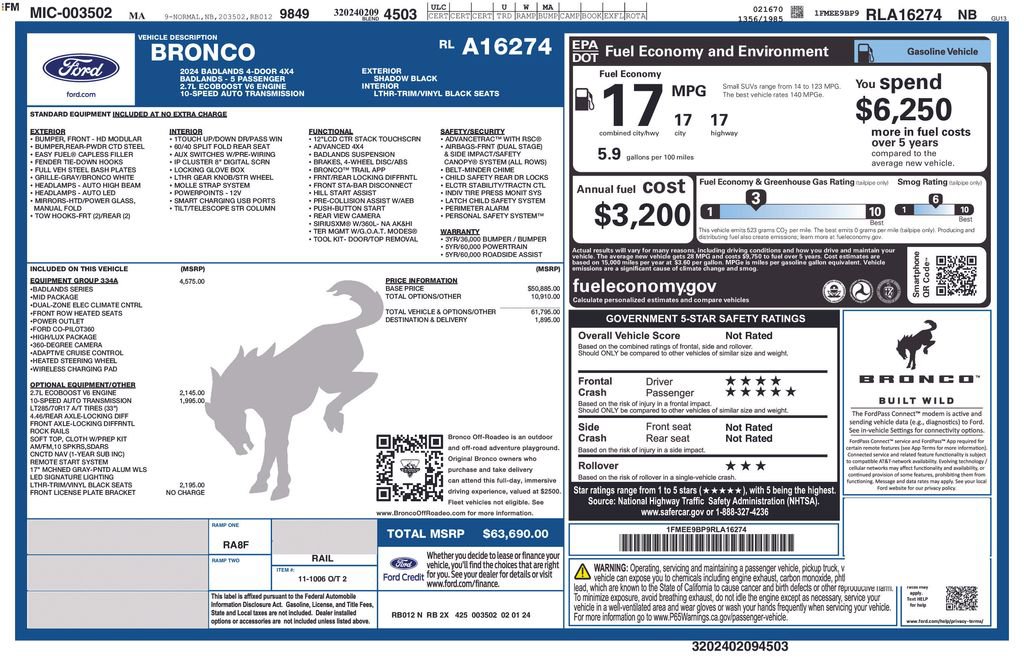 Used 2024 Ford Bronco Badlands image 20