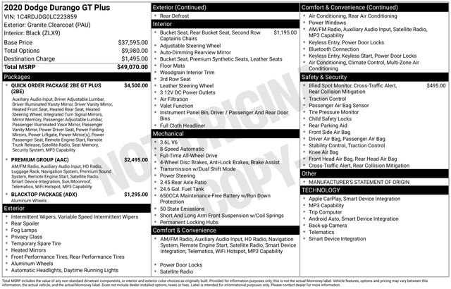 Used 2020 Dodge Durango GT image 42