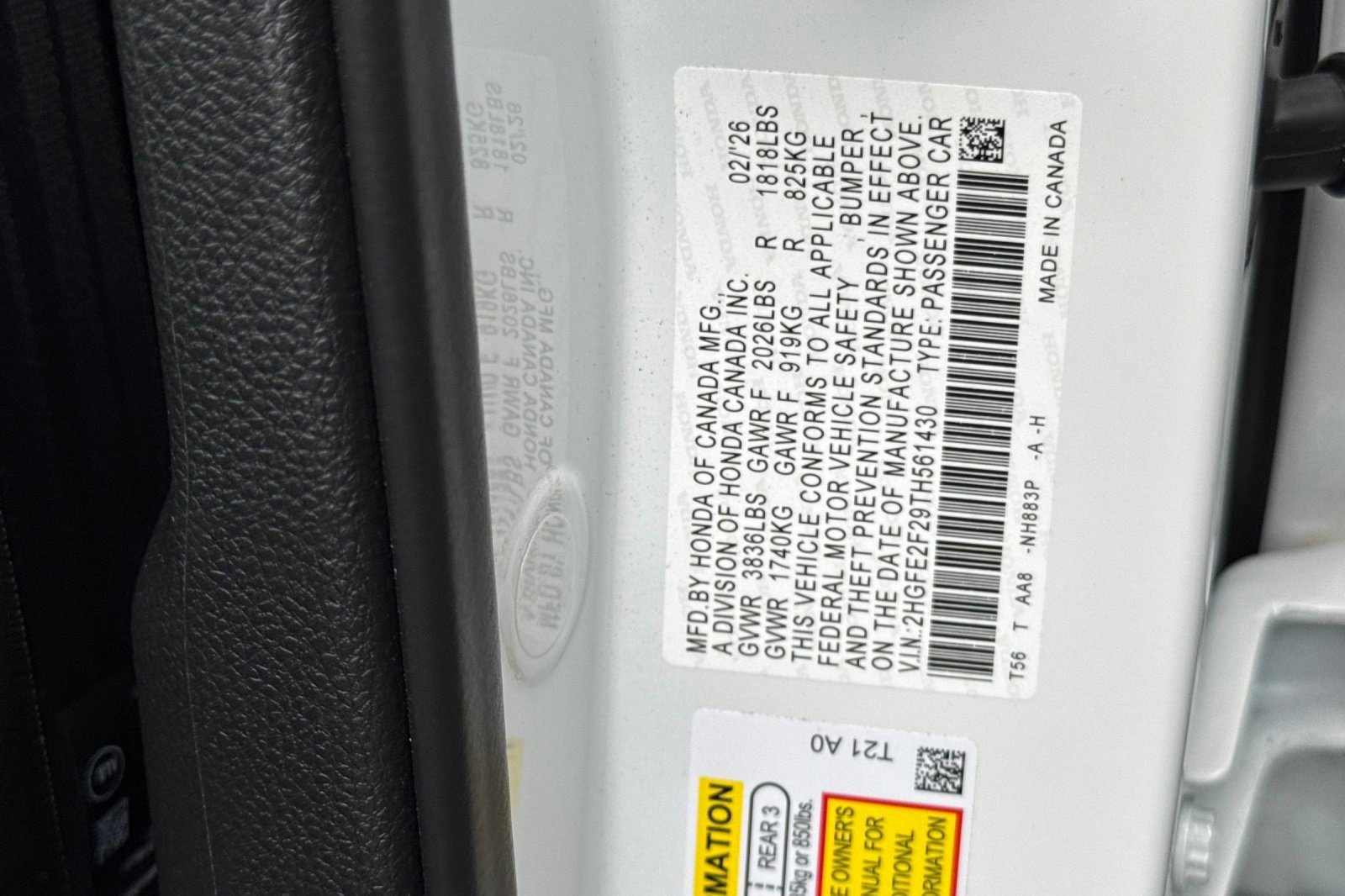 New 2026 Honda Civic LX image 26