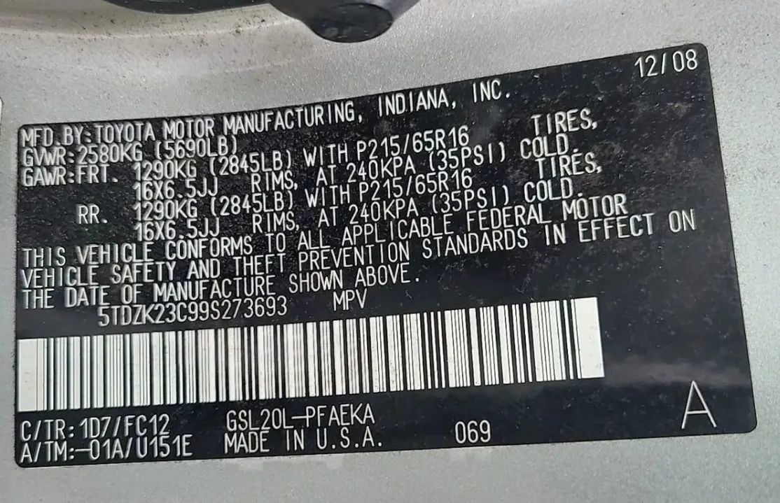 Used 2009 Toyota Sienna LE image 24