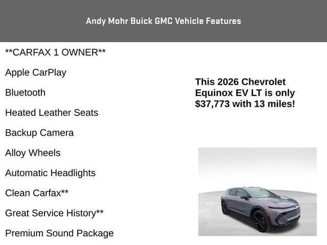 Used 2026 Chevrolet Equinox EV LT w/ LPO, Blackout Package image 4