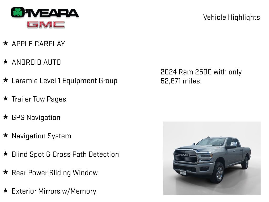 Used 2024 RAM 2500 Laramie w/ Safety Group AWD/4WD image 8