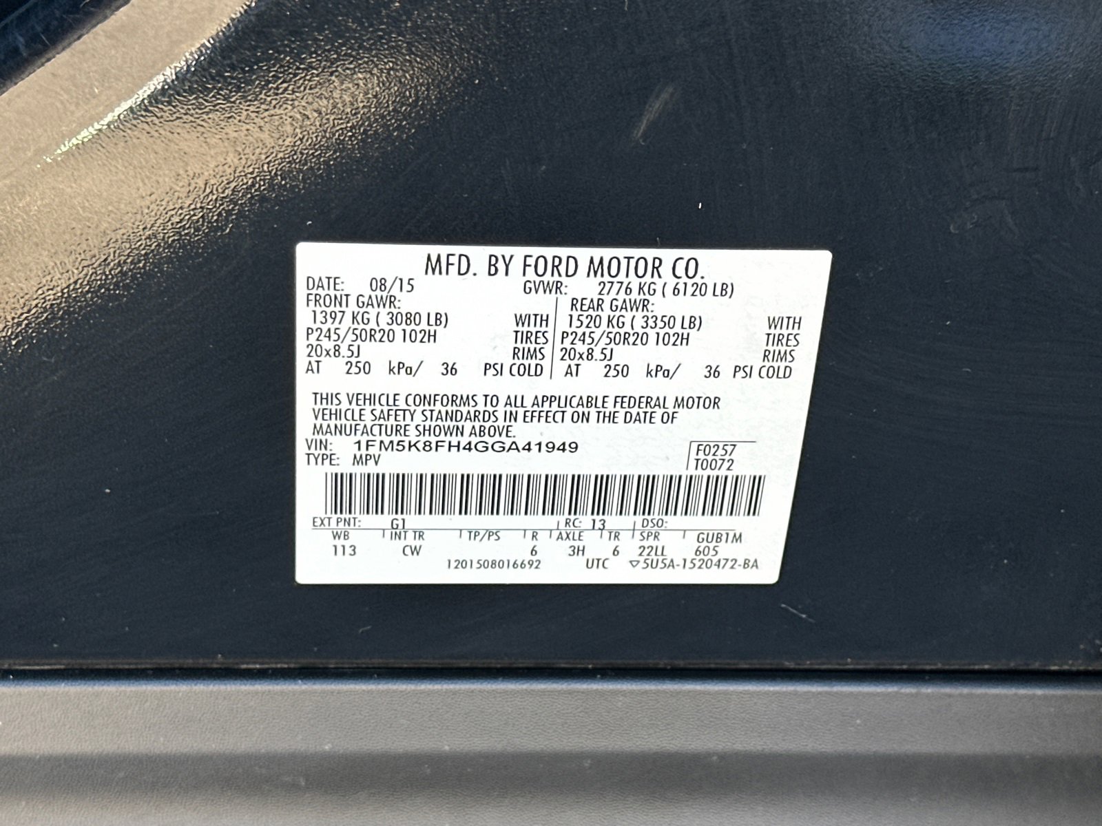 Used 2016 Ford Explorer Limited w/ Equipment Group 303A image 39