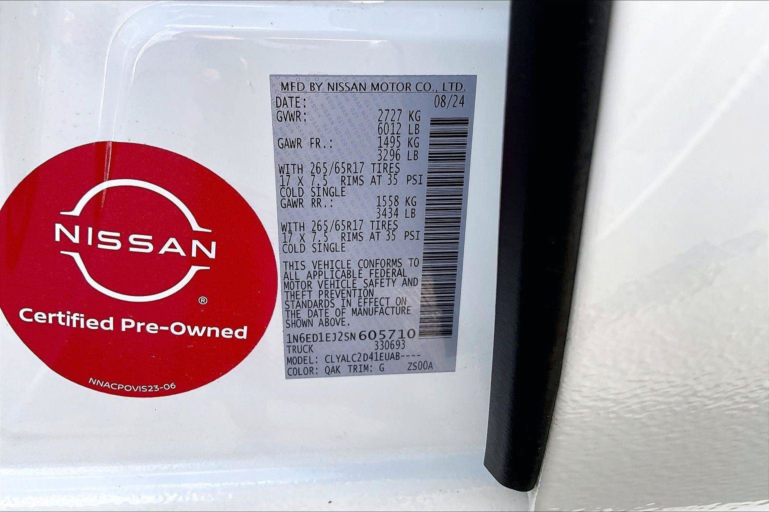 Certified 2025 Nissan Frontier SV w/ SV Convenience Package RWD image 35