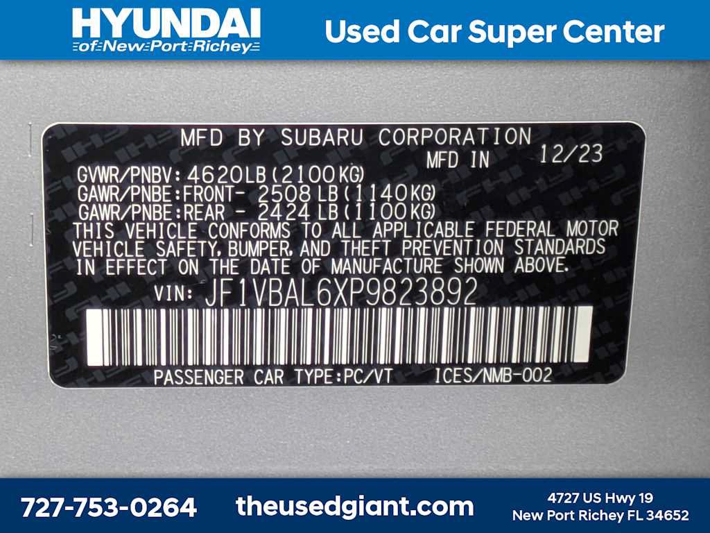 Used 2023 Subaru WRX Limited w/ Popular Package #2 AWD/4WD image 38