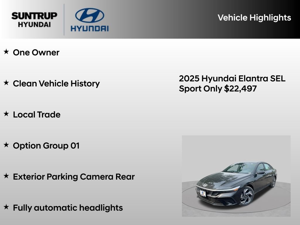 Used 2025 Hyundai Elantra Sport FWD image 8