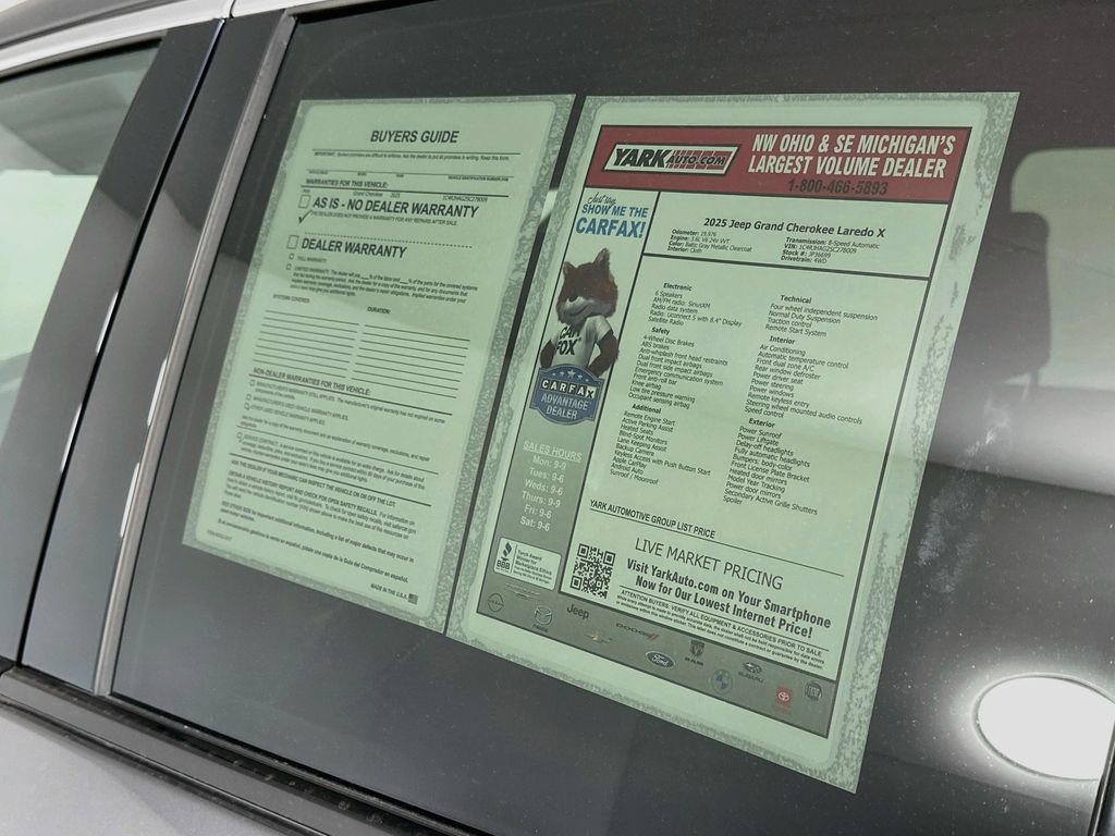 Certified 2025 Jeep Grand Cherokee Laredo X w/ Luxury Tech Group I AWD/4WD image 16