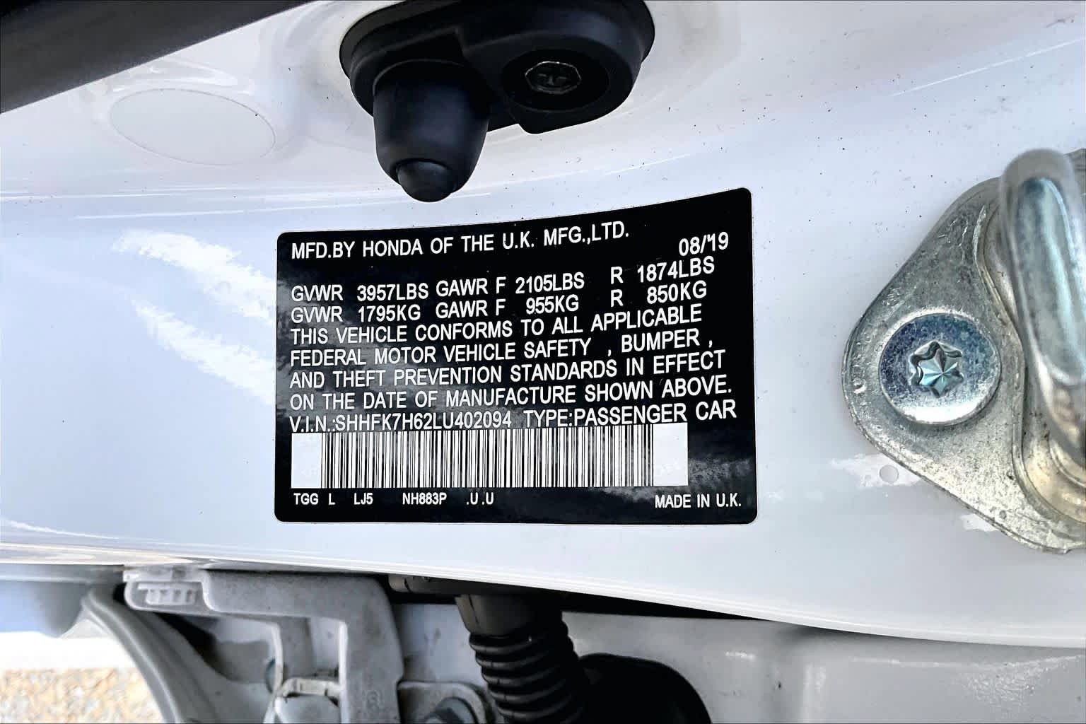 Used 2020 Honda Civic EX image 36