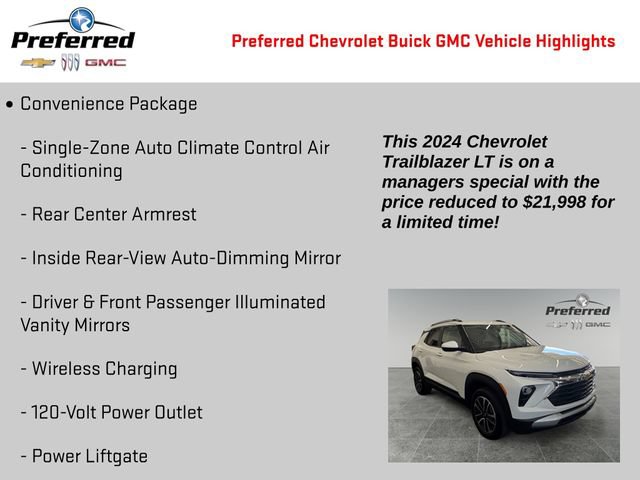 Certified 2024 Chevrolet TrailBlazer LT w/ Convenience Package AWD/4WD image 4
