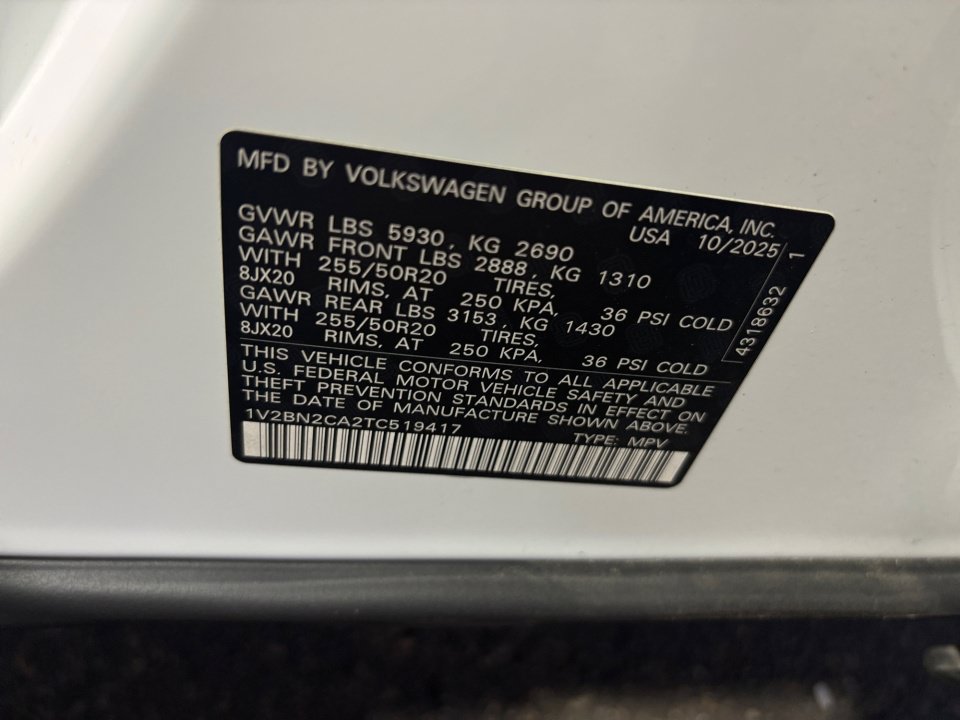 Certified 2026 Volkswagen Atlas SEL AWD/4WD image 35