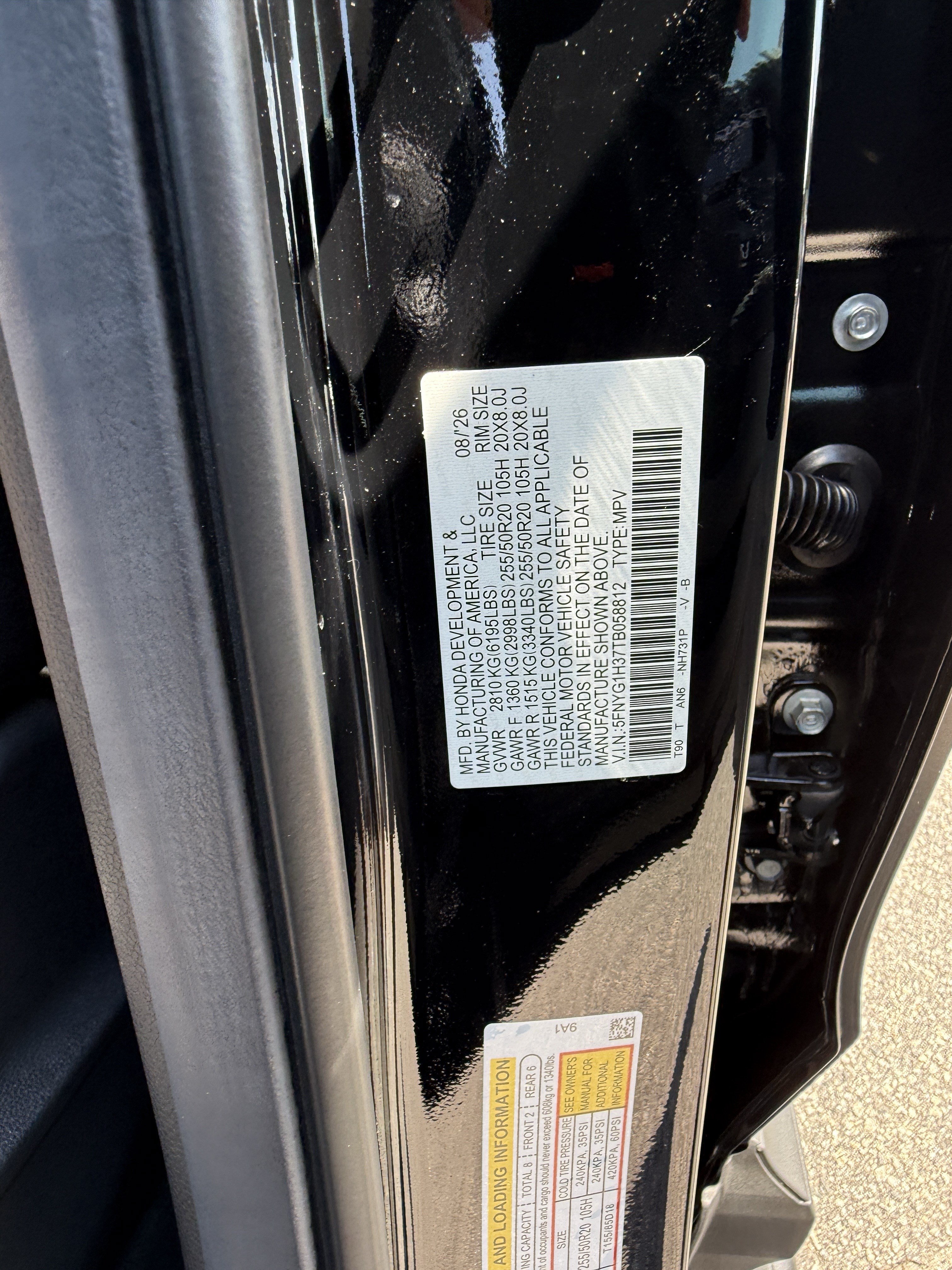 New 2026 Honda Pilot Sport image 36