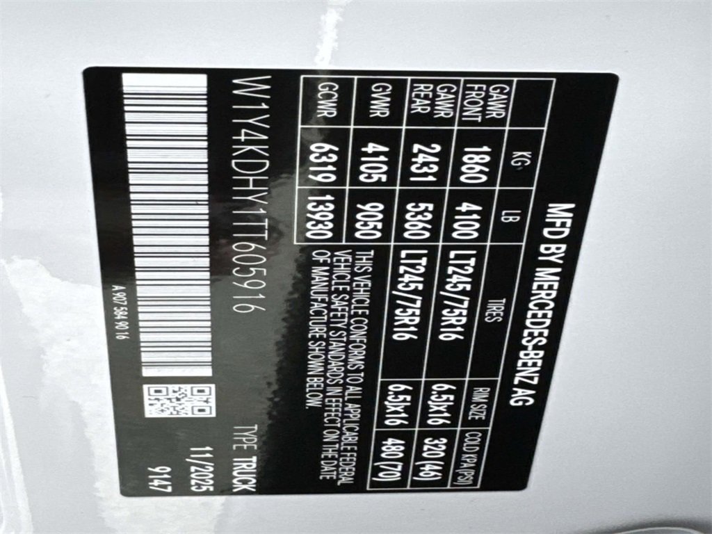 New 2026 Mercedes-Benz Sprinter 2500 image 28