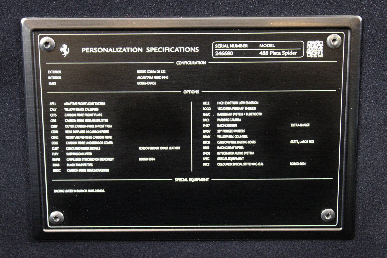 Certified 2019 Ferrari 488 Pista Spider RWD image 62