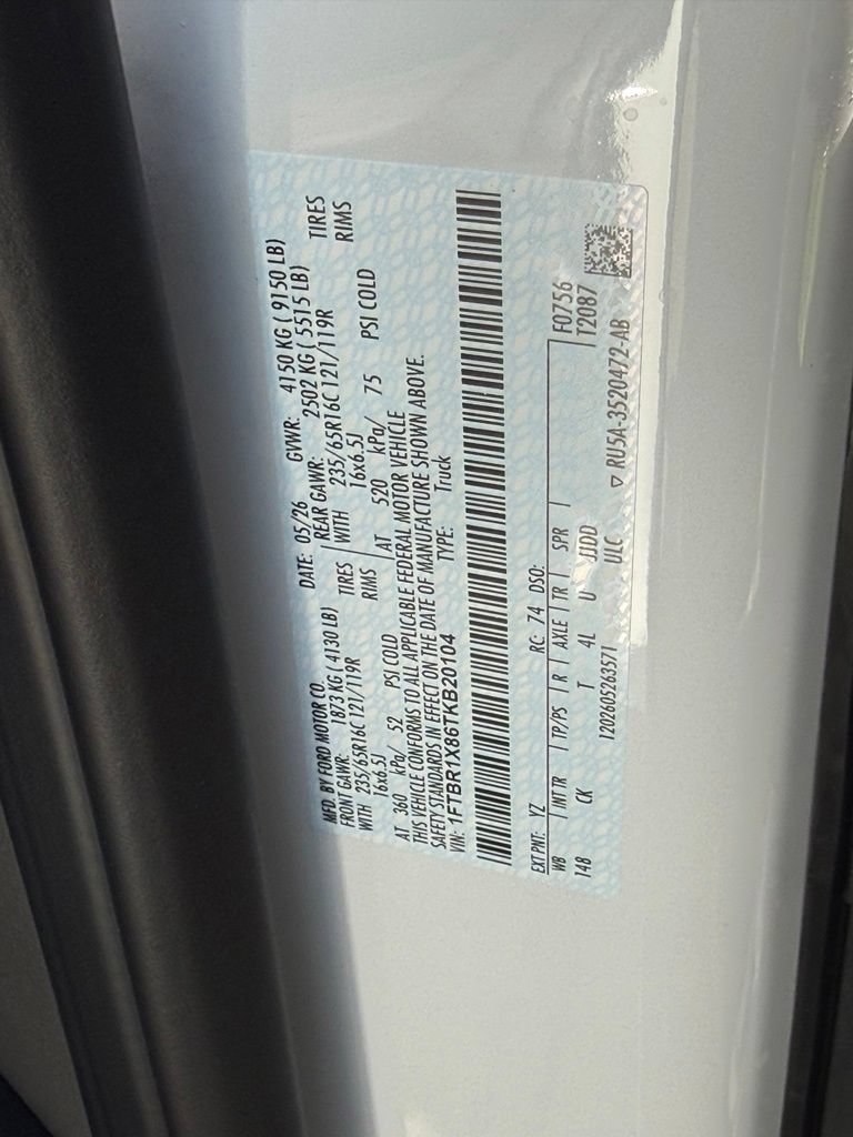 New 2026 Ford Transit 250 148 High Roof w/ Load Area Protection Package RWD image 36