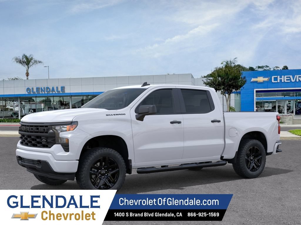 New 2026 Chevrolet Silverado 1500 Custom w/ Turbomax Blackout Package RWD image 2