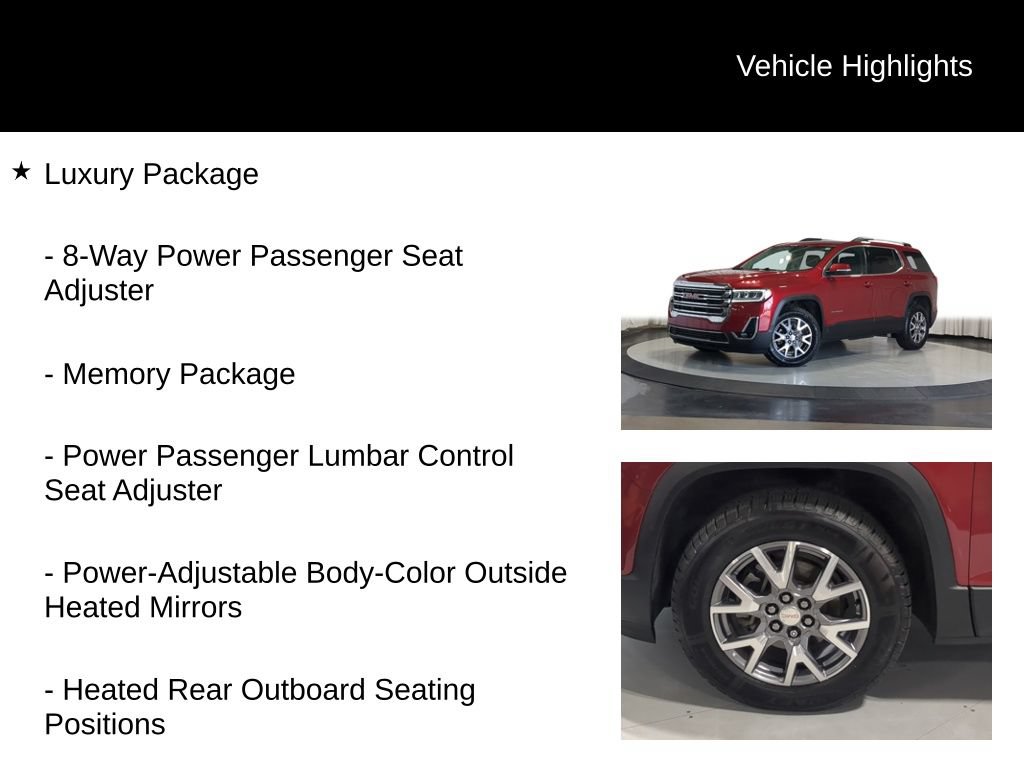 Used 2020 GMC Acadia SLT w/ Premium Package AWD/4WD image 19