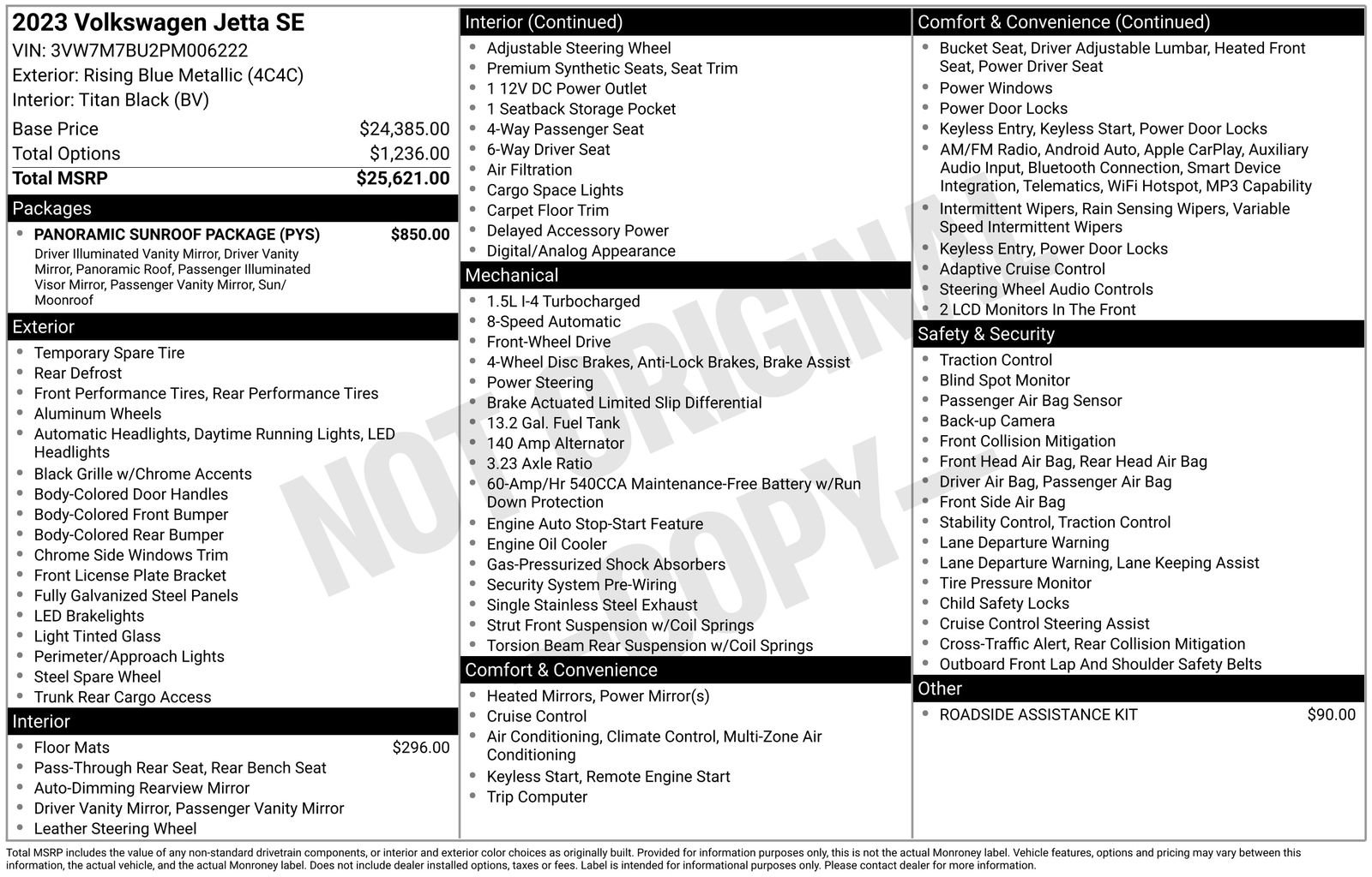 Used 2023 Volkswagen Jetta SE w/ Panoramic Sunroof Package image 39