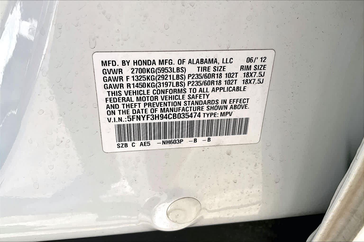 Used 2012 Honda Pilot Touring image 34