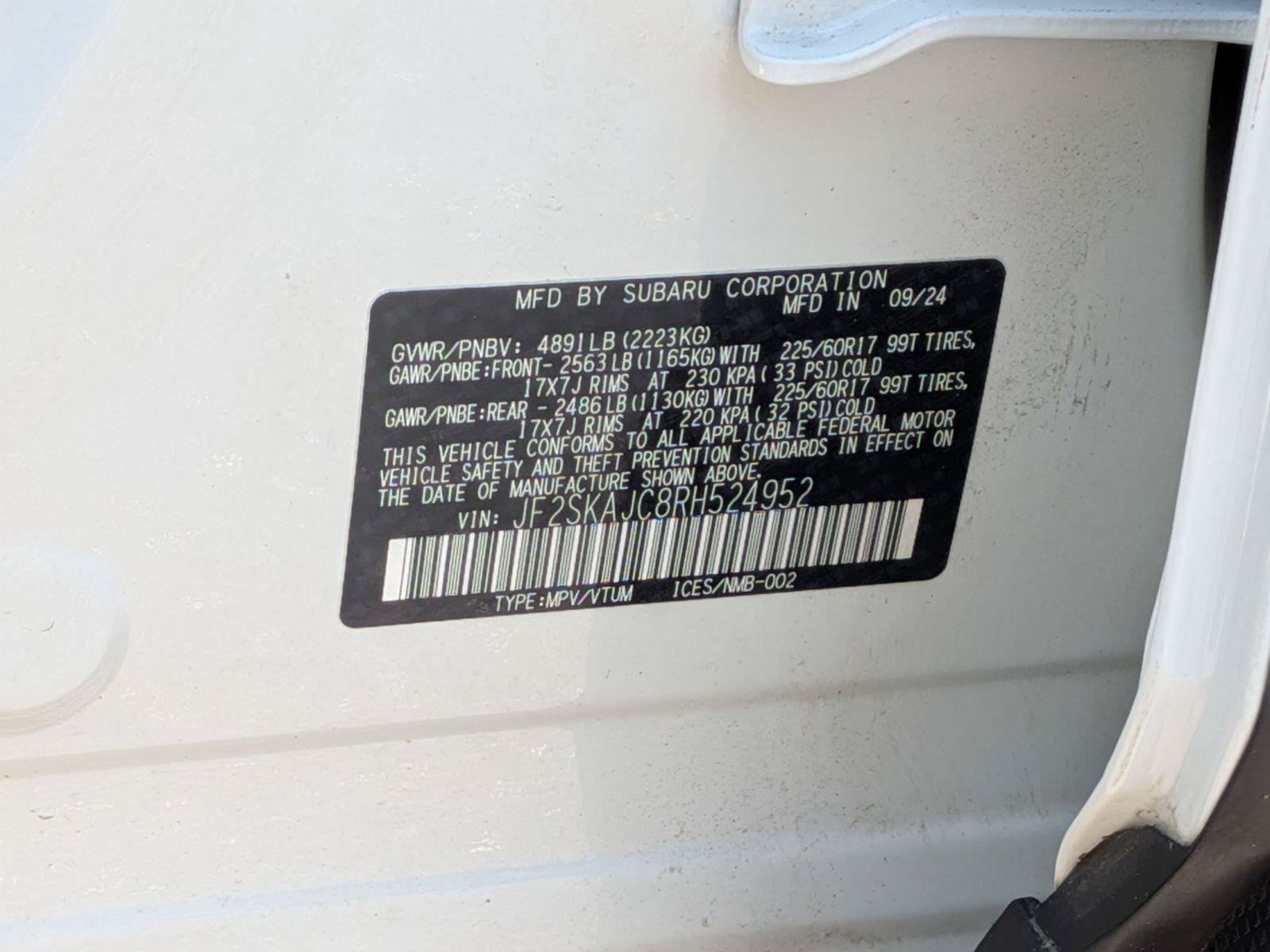 Certified 2024 Subaru Forester Wilderness AWD/4WD image 40