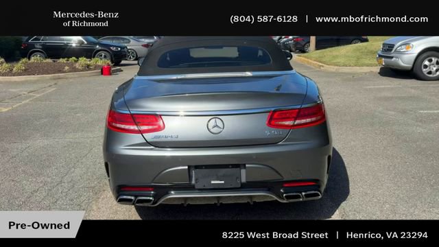 Used 2017 Mercedes-Benz S 63 AMG 4MATIC Cabriolet image 9