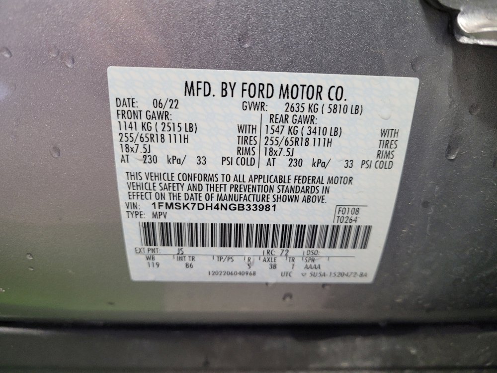 Used 2022 Ford Explorer XLT RWD image 33