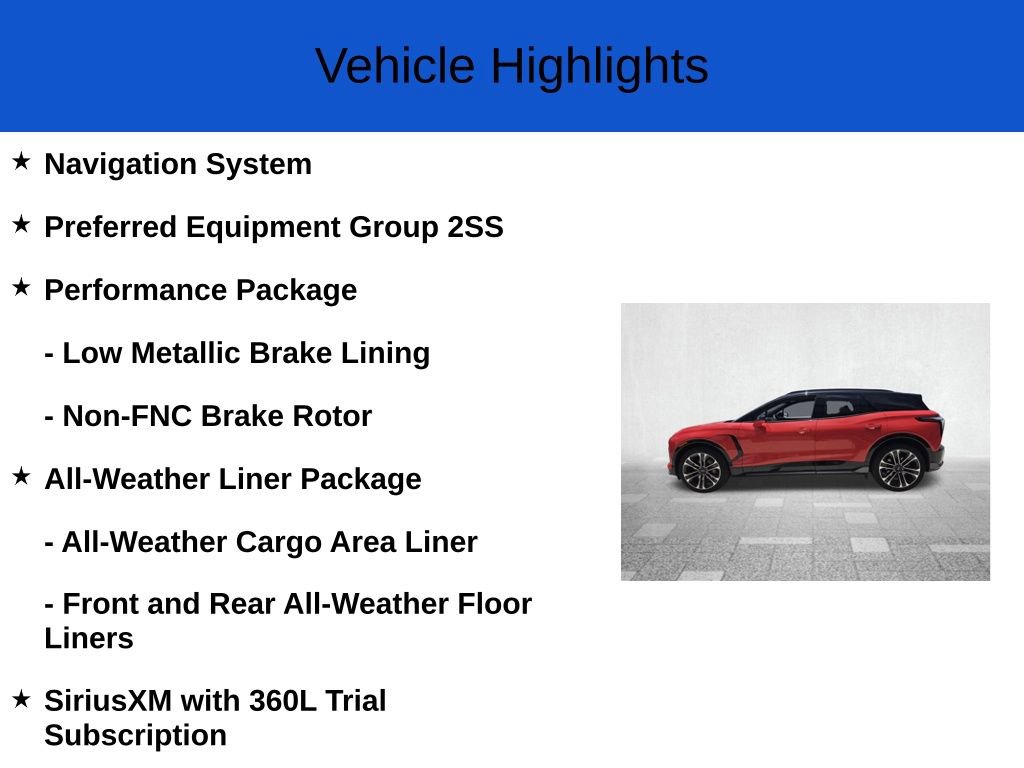 New 2026 Chevrolet Blazer EV SS w/ Performance Package AWD/4WD image 2