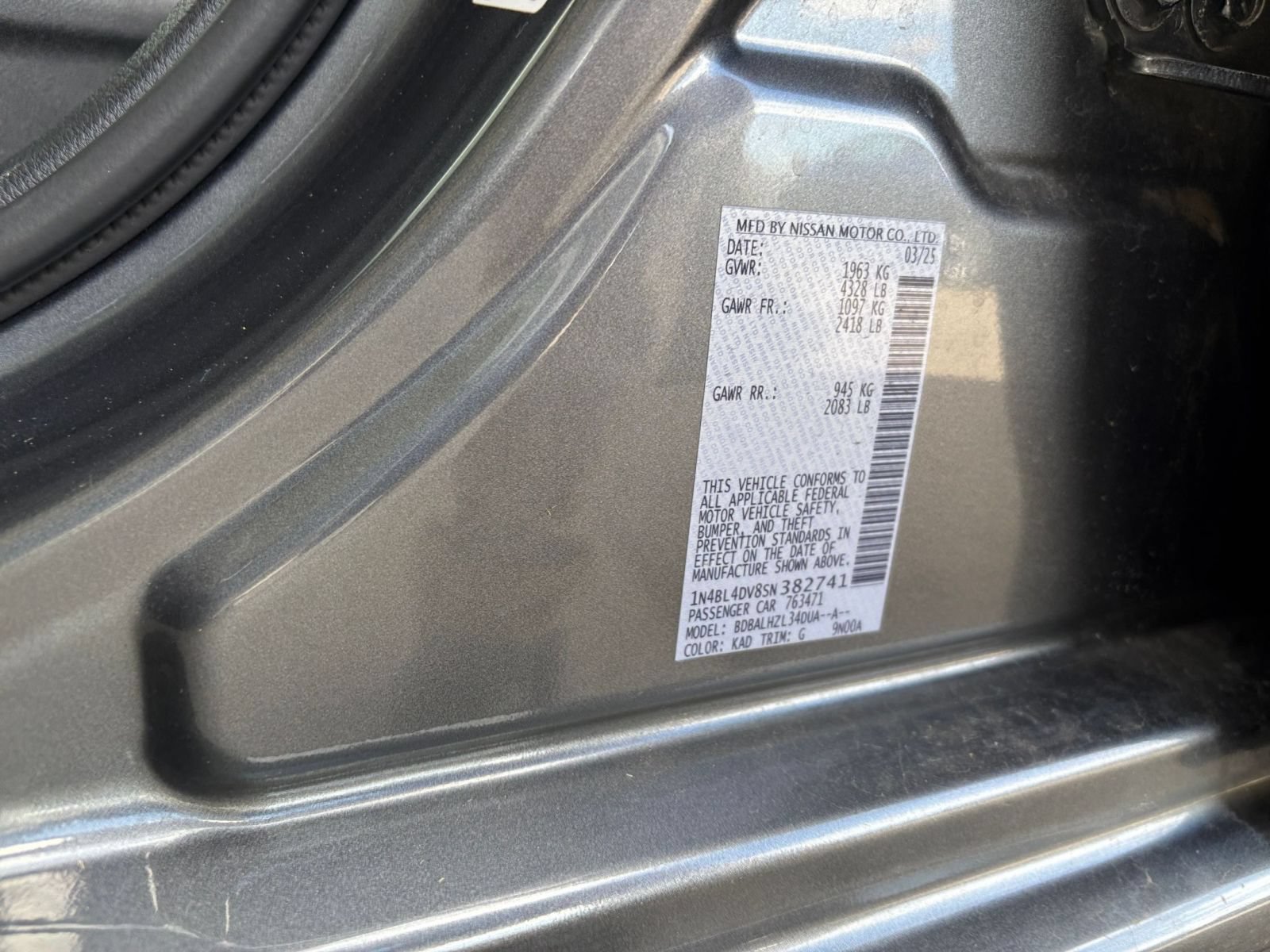 Used 2025 Nissan Altima 2.5 SV FWD image 29