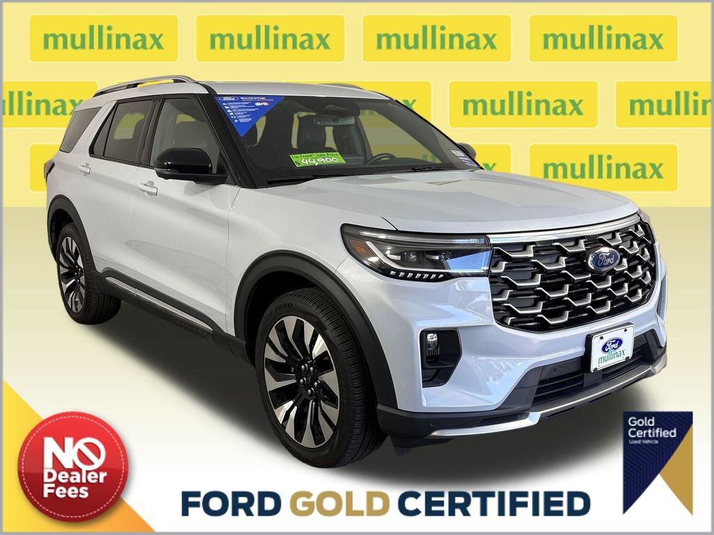 Certified 2025 Ford Explorer Platinum w/ LUX Leather Package AWD/4WD 360° Tour