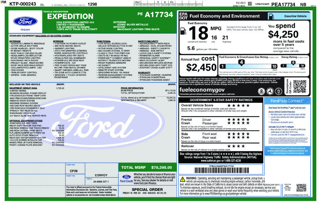 Used 2023 Ford Expedition Limited AWD/4WD image 6