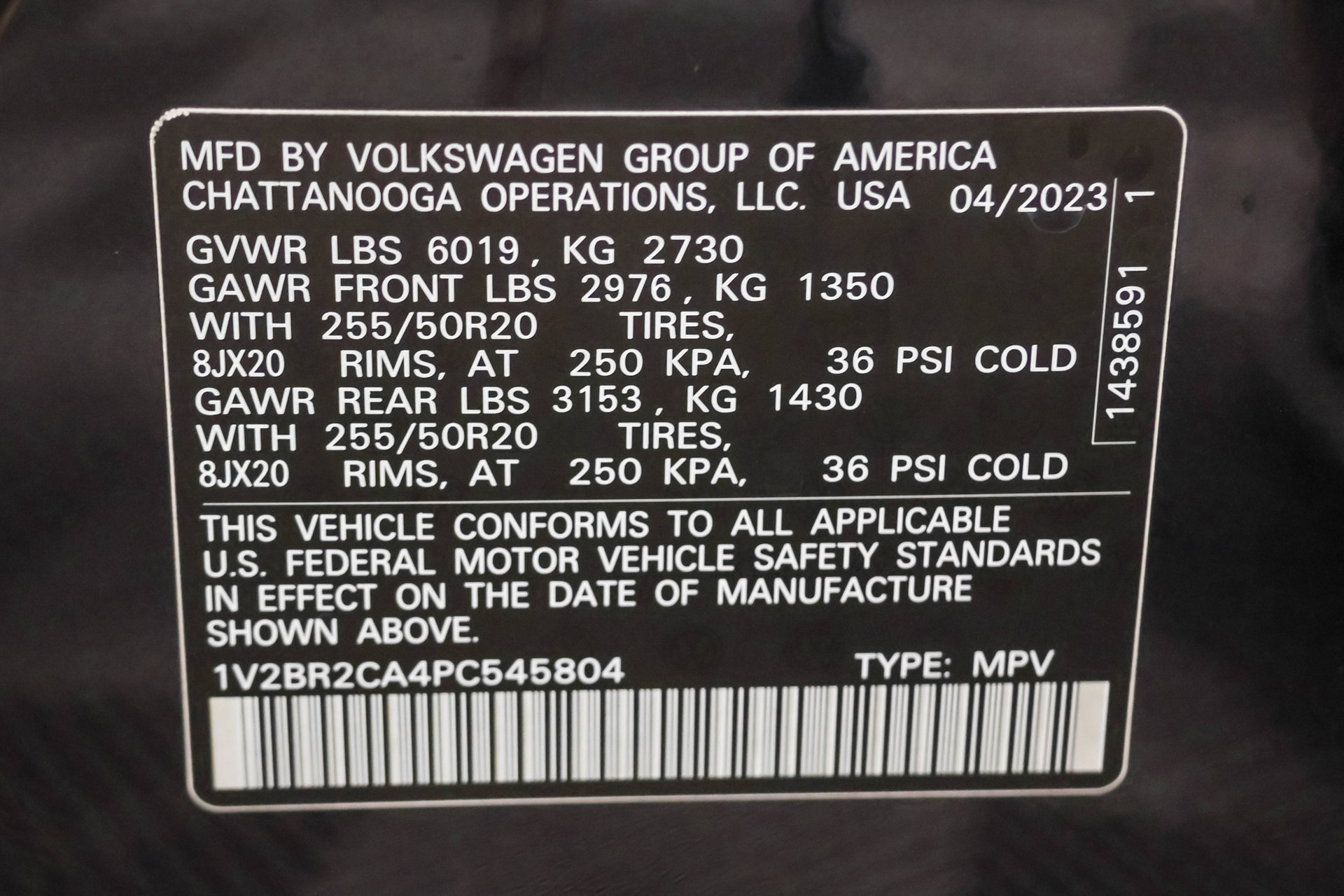 Certified 2023 Volkswagen Atlas SEL AWD/4WD image 53