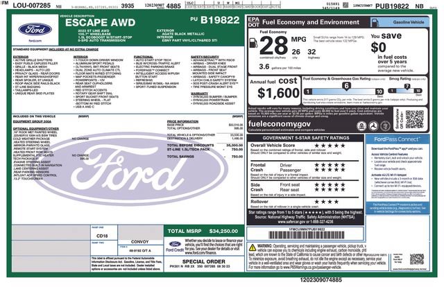 Used 2023 Ford Escape ST-Line w/ Tech Pack #1 AWD/4WD image 23